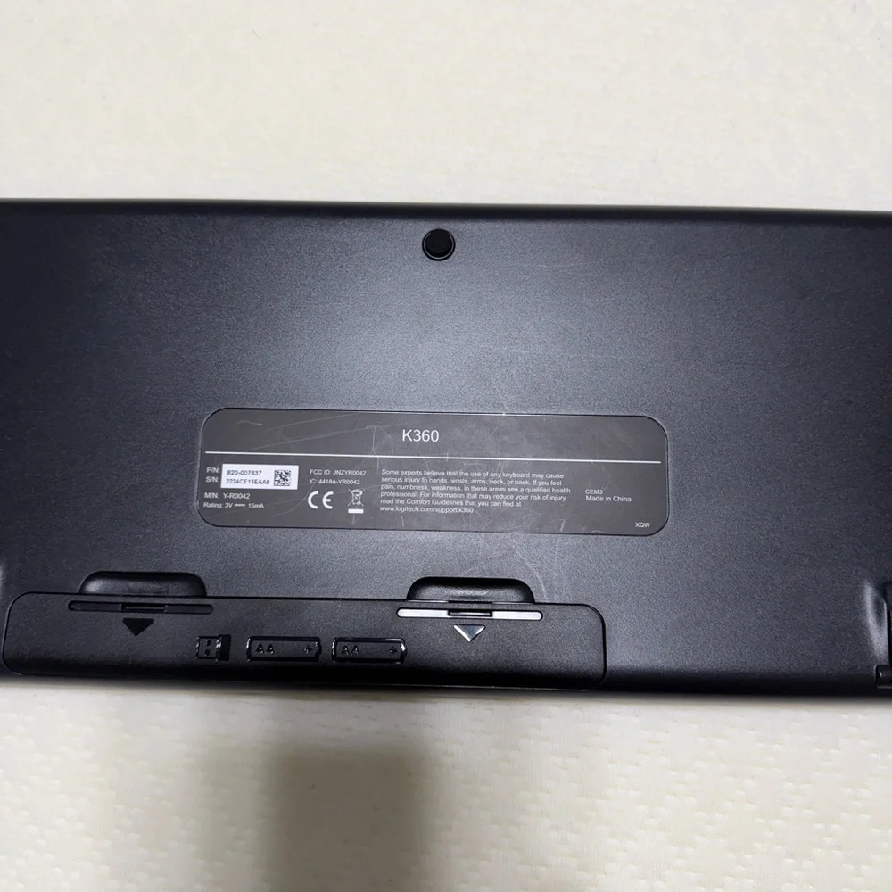 Logitech Black Wireless Keyboard with Media Keys